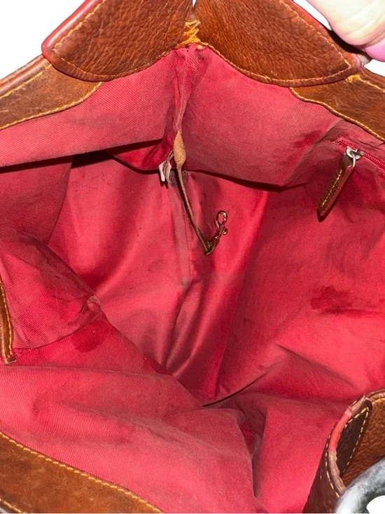 Dooney & Bourke Brown Pebbled Leather Hobo Shoulder Bag Slouchy Vintage Class - Picture 12 of 12